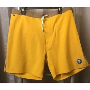 Roark Men's Chiller 17" Mixtape Board Shorts Swim Gold RB409 40" Waist NWT